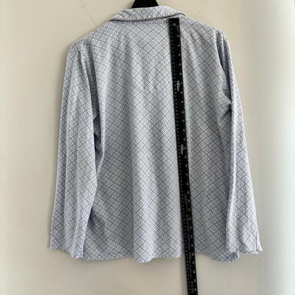 Laura Ashley Women's Matching Pajama Set Blue Button Down Cozy Pants Size XL - Picture 7 of 7